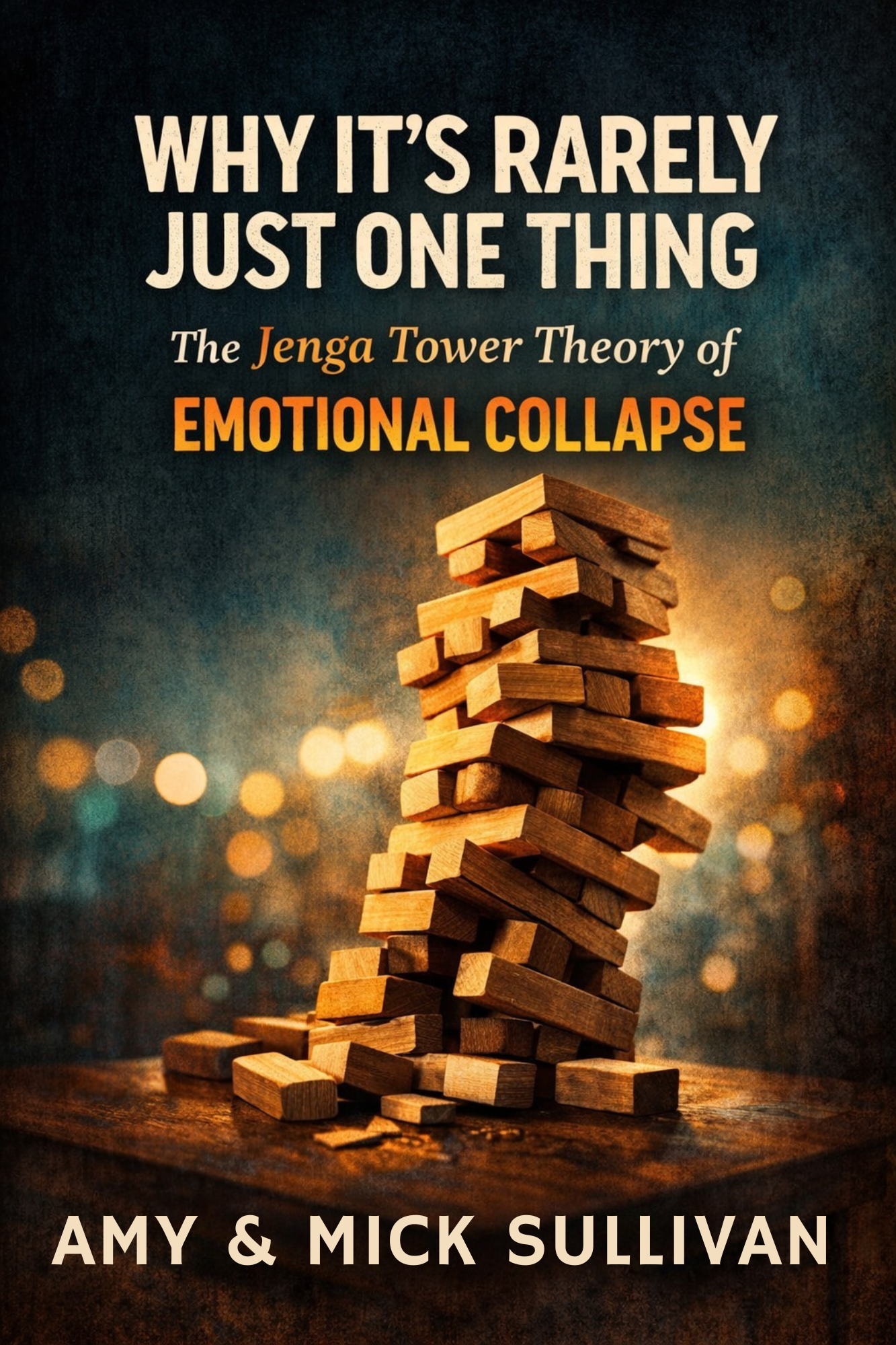 Cover photo of Jenga Tower Theory of Emotional Collaspse